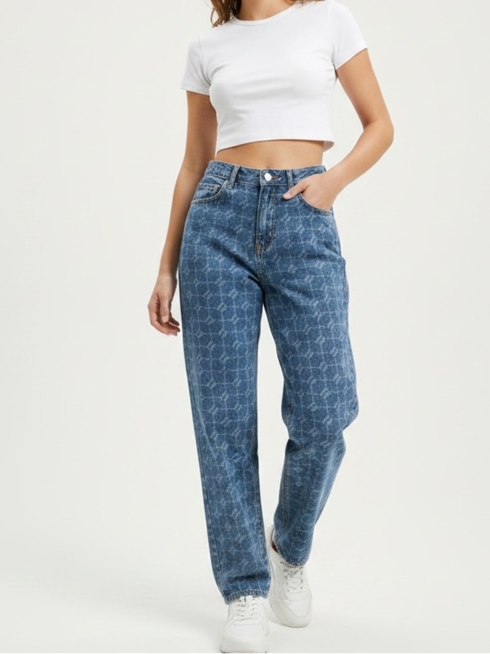 iets frans Monogram Denim High Waist Jean size 26